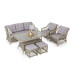 ILGAZ (2) GRİ 311 YÜKSEK SEHPA + 2 PUF